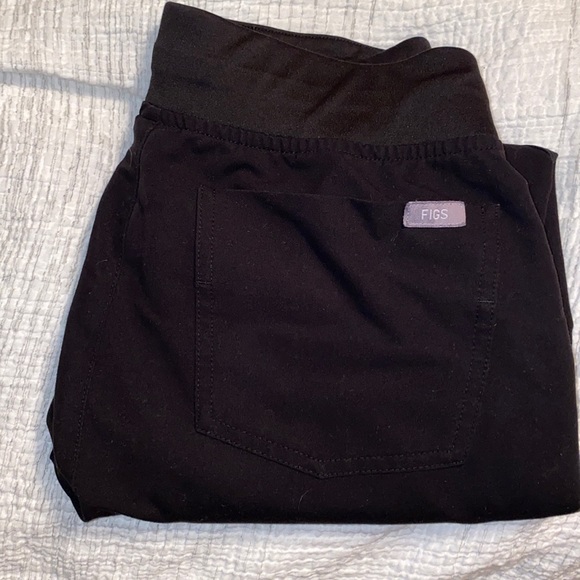 FIGS Black XSMALL Petite Zamora Scrub jogger pants